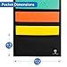 Wall Hanging File Folders Holder, Decorative Chart Pockets Organizer - Including 2 Door Hangers and 1 eBook - Perfect Organizer for Papers, Folders, Bills and Charts at Home, Office or School