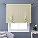 NICETOWN Thermal Insulated Blackout Beige Curtain - Tie Up Shade (Rod Pocket Panel, 46