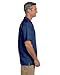 Harriton mens Barbados Textured Camp Shirt(M560)-POOL BLUE-XL