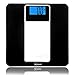 Digital Bathroom Scale, Chunnuo 396lb/180kg Precision Body Weight Scale with Smart Step-on technology, 6mm Tempered Glass (Elegant Black)