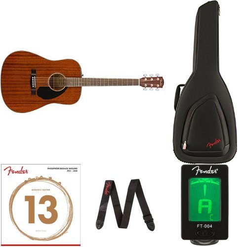 Fender cd -60s all mahogany with guitar gig bag, clip-o…