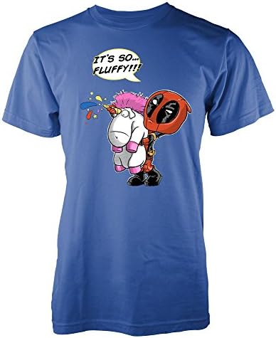 Deadpool Its so Fluffy Unicorn Rainbow T Shirt Mens Ladies Kids