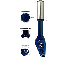 Liberty Mach 3 Threadless Aluminum Scooter IHC Fork (Blue Chrome)