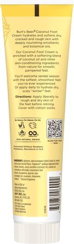 Burt's Bees Coconut Foot Cream 4.34 Ounce Tube Moisturizing Soothing Repair view 3
