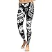 Clearance HGWXX7 Women High Waist Gym Yoga Skull Print Running Fitness Leggings Pants Tights Workout Clothes