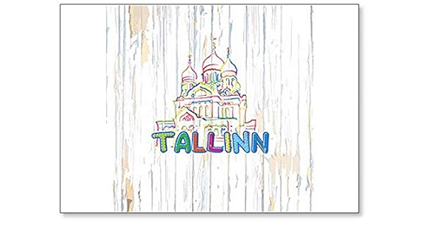 Imán clásico para nevera de Tallin, Estonia : Amazon.es ...