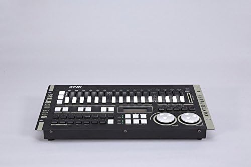 MAX 384 DMX Controller Intelligent Master lighting Console Dj Pro Light For Stage Light Moving Head LED Par Light Control (item body black)