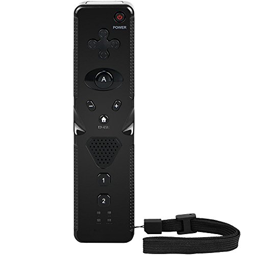 Maexus Motion Plus Wii Remote and Nunchuck Combo Controller with Wrist Strap for Nintendo Wii Game Console - Black