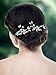 Venusvi Bride Wedding Crystal Hair Pins Rhinestone Bridal Hair Pieces Wedding Hair Accessories for Women and Girls (Pack of 2) (Silver)