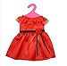 Shero 12-16 Inches Baby Doll's Red Evening Dress