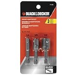 BLACK+DECKER 71-565 Socket Adaptor Set, 3-Piece