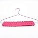 32 Pcs Plastic Hanger Clips, Heavy Duty A Style Pinch Grip Finger Clips to Hang Clothes, Baby Hanger Clips,Trousers, Jacket, Sweater, Coat - Red
