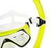 WACOOL Professional Snorkeling Snorkel Diving Scuba Package Set with Anti-Fog Coated Glass Purge Valve and Anti-Splash Silicon Mouth Piece for Men Women (Adults,Yellow)