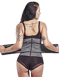 Cinturón de neopreno para dama, para entrenamiento de la cintura, corsé, moldeador de cuerpo, con cremallera