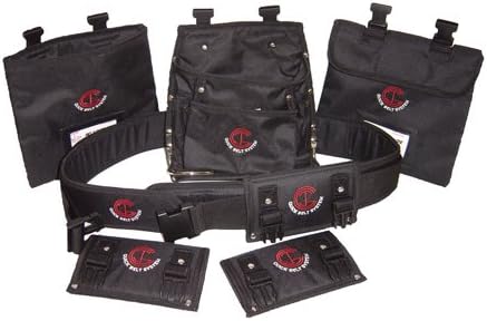 Quick Belt System QBS5 XXLARGE 7-Piece Nylon Modular Utility Tool Belt-Bag-Pouch Combo for Carpenters-Electricians-DIYers-Home Improvement