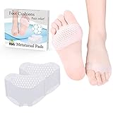 Metatarsal Pads Soft Gel Foot Pads Ball of Foot Cushions Mortons Neuroma Callus Metatarsal Foot Pain Relief Bunion Forefoot Cushioning Relief Women Men