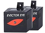 MTL Evictor Eye Solar Powered Animal Repeller for Waterproof, Deterrent Light Nocturnal Animals - 2 Pack