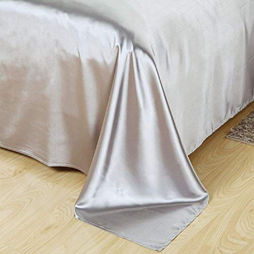 Silky-Duvet-Cover-Set-with-Flat-Sheet-Queen-Size-4-Piece-Silk-Like-Feeling-Great-Lightweight-Soft-Bedding-Set-Zipper