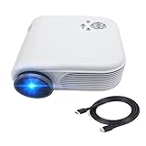 2018 Projector(Warranty Included),XINDA Huge Screen Video Projectors with free HDMI Cable,Multimedia Home Theater support 1080P Support Smartphones Blu-ray DVD Player,Laptops and Tablets(White)