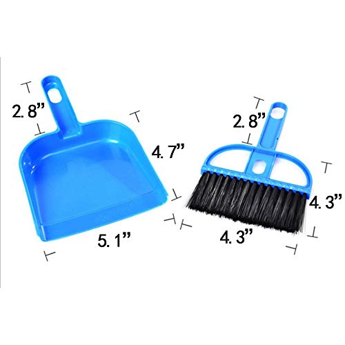 Guinea Pig Brush,Mini Dustpan and Brush Set,Hamster Cleaner Hedgehog Supplies,Cleaning Tool Set for Animal Waste,Guinea Pig Cage Cleaning Tool for Hamsters, Chinchillas, Rabbits(Random Color)