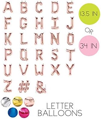 Amazon Com Rose Gold Letter Balloons Create Your Iwn Banner