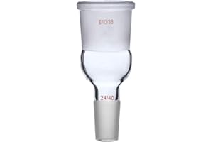 Deschem Glass Enlarging Adapter from Male 24/40 Cone to Female 40/38 Socket Lab Glassware