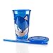 JUST FUNKY The Hedgehog Carnival Cup | 16oz Blue Plastic Travel Container | Featuring a Winking Sonic the Hedgehog | Officially Licensed