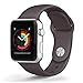 FanTEK 42mm S/M Sports Silicone Replacement Wrist Strap for iWatch Apple Watch Band Series 1 Series 2, Cocoa