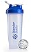 BlenderBottle Classic Loop Top Shaker Bottle, 32-Ounce, Clear/Blue