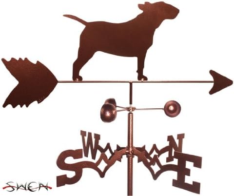 SWEN Products Hand Made Bull Terrier Dog Garden Stake Weathervane ~New~