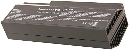 EXXACT PARTS Laptop Replacement Battery for ASUS G53 Serie G53J G53JW G53S G53SW G73 G73G G73GW G73J G73JH A42-G53 A42-G73 A43-G73 G73-52 8-Cell 14.8V 5200mAh