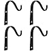 Mkono 4 Pack Iron Wall Hooks Metal Lantern Bracket Decorative Coat Hook for Hanging Lantern,Bird Feeders,Wind Chimes,Plant Planter,Coat, Indoor Outdoor Rustic Home Decor, 3 Inches primary