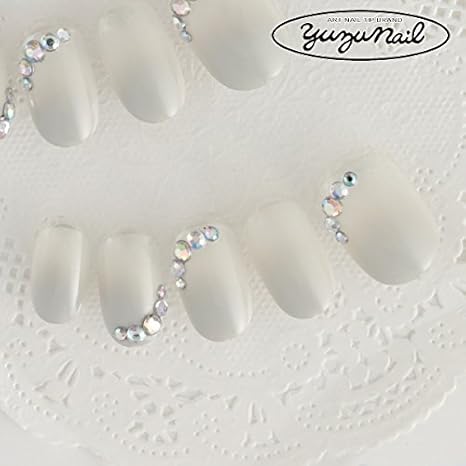 Amazon ゆずネイル ネイルチップ グレー系 シンプル クール ベーシック デート ドレス 結婚式 お呼ばれ ゲスト C 2 R Cgj ゆずネイル ネイルチップ 通販