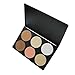 Inviktus Cosmetics Professional 6 Colors Contour Face Power Foundation Makeup Palette