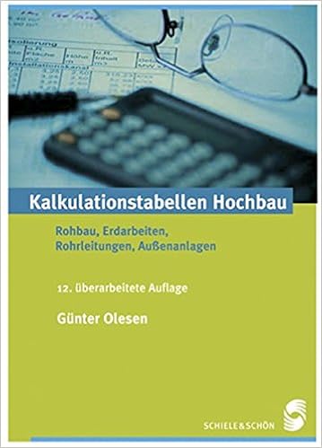 Kalkulationstabellen Hochbau Rohbau Erdarbeiten Rohrleitungen Aussenanlagen Bd 2 Amazon De Gunter Olesen Bucher