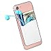 SHANSHUI Cell Phone Wallet, 3 PCS Strong Adhesive Card Sleeve Silicone Card Pouch Stick on Phone Compatible for iPhone/Samsung Galaxy/Sony/Huawei and Most Smart Phones - Black White Pink