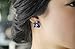 Demarkt 1PCS Fashion Elegant Cute Lady Girls Blue Flower Crystal Ear Stud Earrings