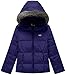 Wantdo Girl's Lightweight Down Jacket with Faux Fur Collar Hooded Puffer Winter Coat