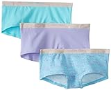 Calvin Klein Big Girls'  Ck 3 Pack Chrome Boyshorts, Assorted, Large 12/14