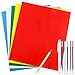Caydo 5 Pieces Transfer Paper with Embossing Stylus, Water-Soluble Pens, Carbon Tracing Paper on Cross Stitch Cloth, Canvas, Wood for Home Sewing Paint Kit