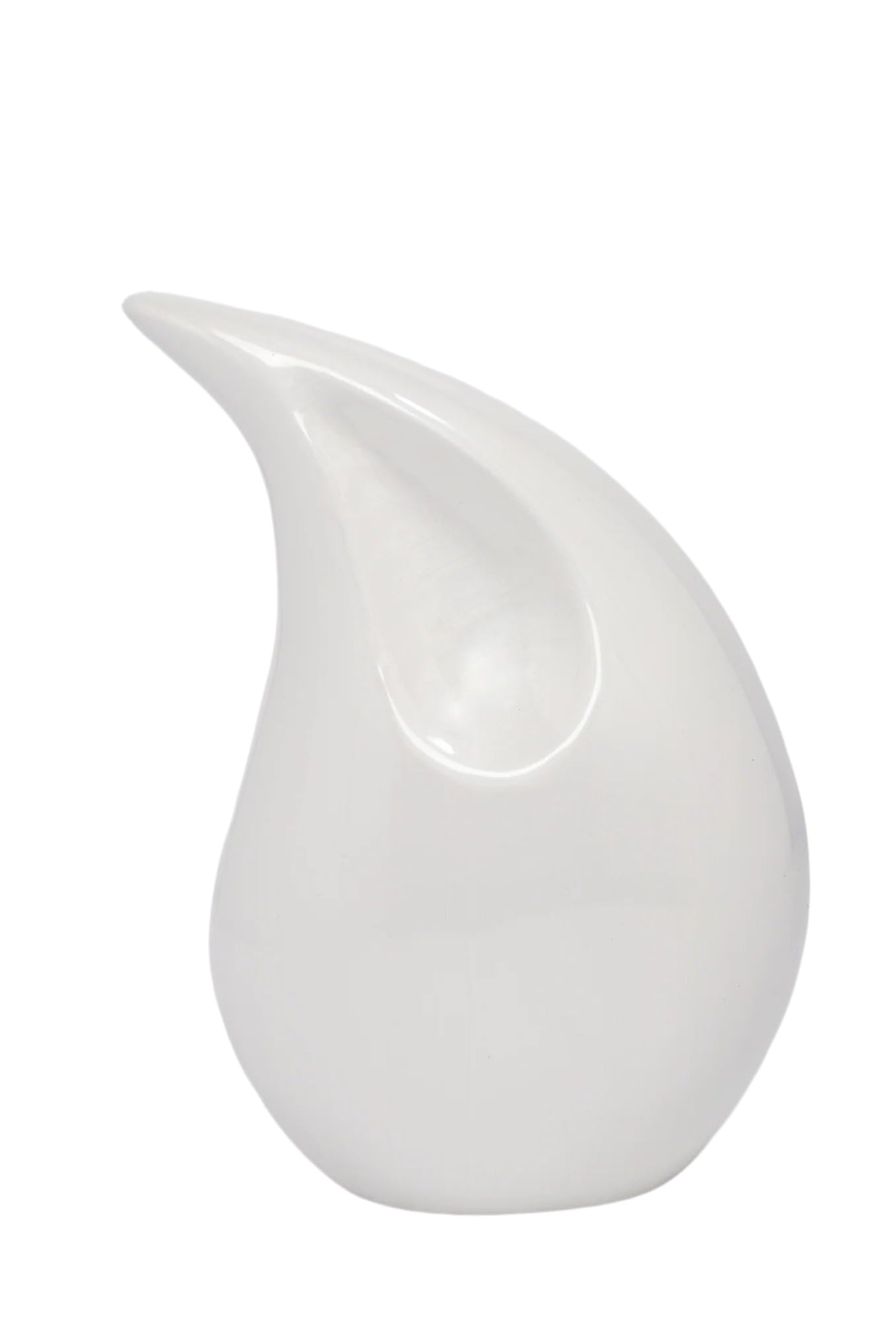 Royal Rapture Urn for ashes Cremation Memorial funeral Teardrop Jar Love Urns decorative Human Adult Child (White, 8") RT01-01
