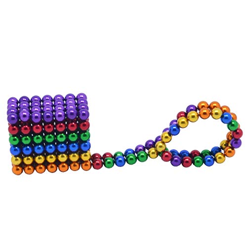 MENGDUO 5MM 224pcs Magnets Building Blocks Toys for Sculpture Stress Relief Magnet Intelligence Development - Office Toy for Adults (6 Colors) - Thumbnail 3