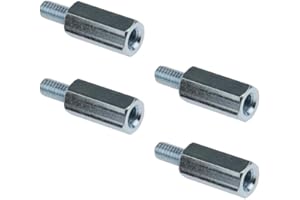 Kado Wall Mount Spacer Adapter Set for Desktop/Portable Monitor, 4pcs M4x14mm Hex Stainless Steel Standoff Spacer Screw Nut Bolt Motherboard Prototyping Accessories for PCB, Computer & Circuit Board