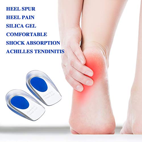 BAYCHEER Silicone Gel Heel Cupsï¼ŒShoe Inserts for Plantar Fasciitis, Heel Spurs & Heel Pain Foot Care