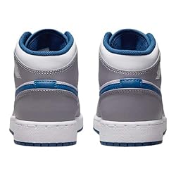 NIKE Jordan 1 Mid Grade School Big Kids Cement