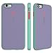 Speck Products MightyShell Case for iPhone 6/6S - Retail Packaging- Heather Purple/Warning Orange/Aloe Green
