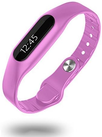 DESALEN Wireless Activity + Sleep Wristband Touch Operated Bluetooth Waterproof Smart Watch Bracelet Fitness Tracker(Purple)