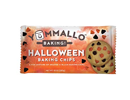 Yummallo Baking! - Black & Orange Halloween Baking Chips, 10 Oz