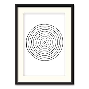 NWT Black Paper Framed Canvas Wall Art for...