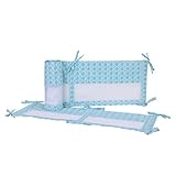 Disney Ariel Sea Princess Secure-Me Crib Liner, Blue/Aqua